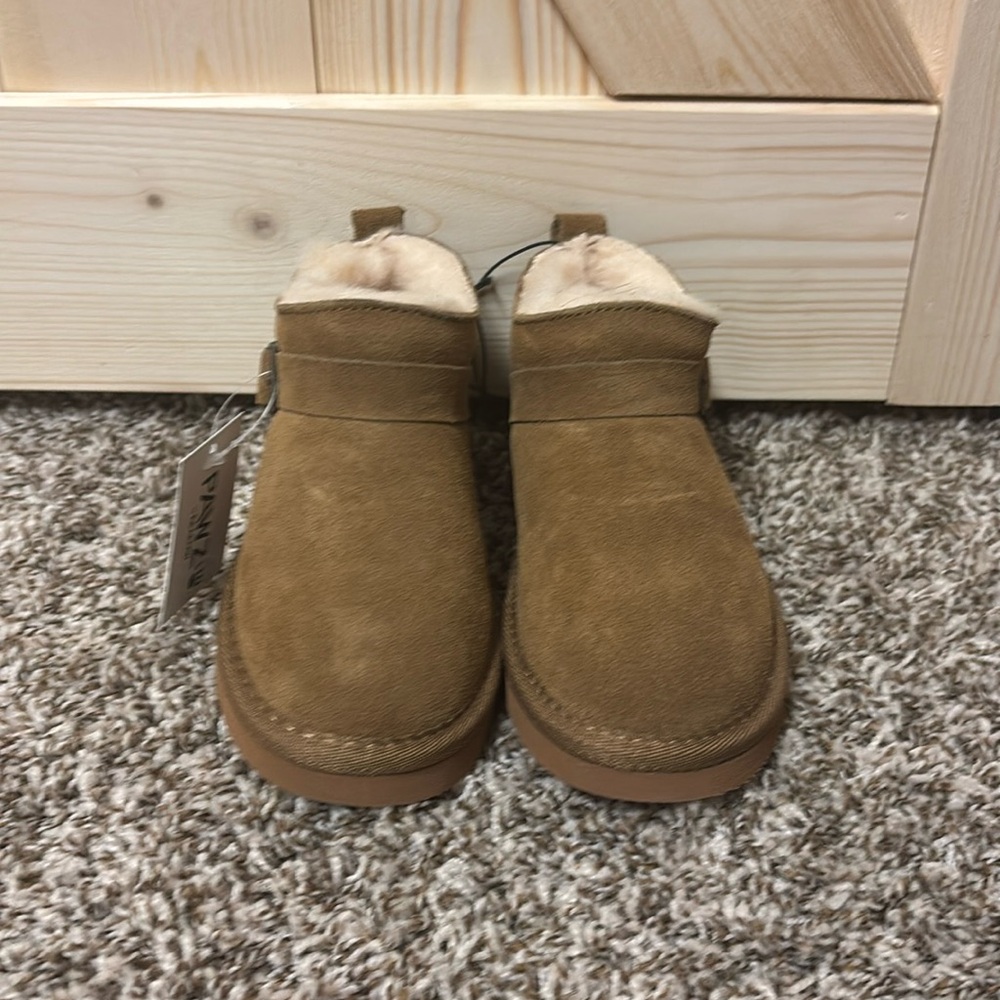 Brown Suede Boots Pawz by Bear Paw Amy Youth Hickory 220 Girls Size 10